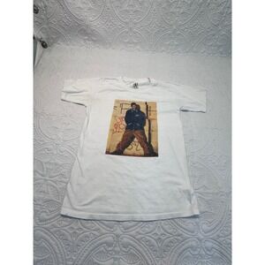 90s Legends Snoop Dogg Graphic T-Shirt White Mens Small Hip Hop Streetwear
